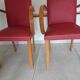 Pair of "moustache" bridge armchairs