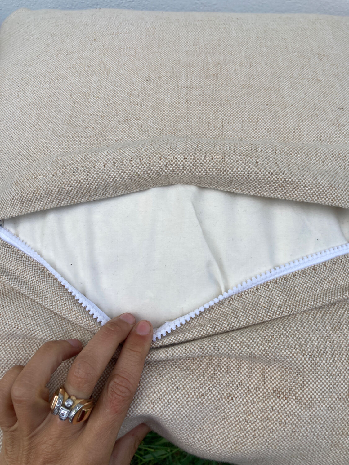 Turkish kilim cushion with stripes green red orange and blue 50x50cm