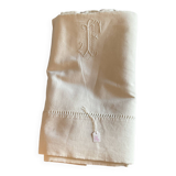 Embroidered linen/cotton sheet. Ancient