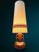 Vintage amphora solar lamp in ceramic with double lighting.