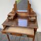 Polished 1930s walnut dressing table