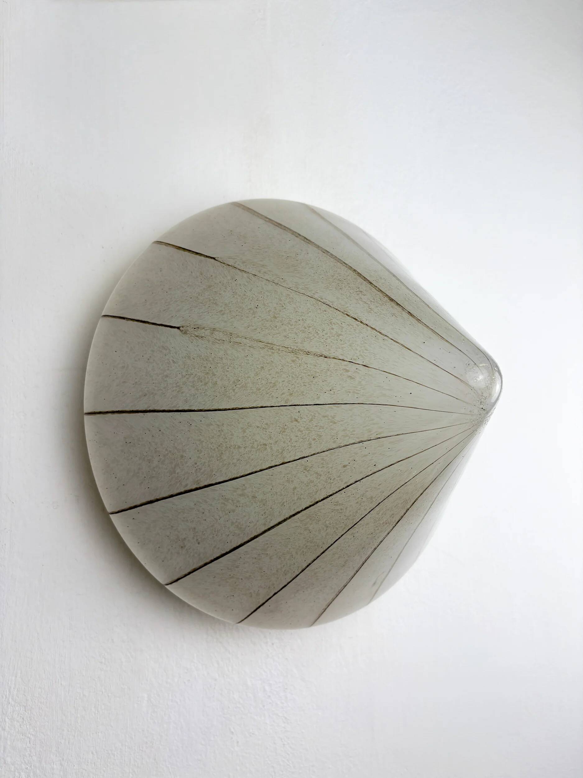Murano Mazzega swirl glass ceiling light, Italy, 1970s