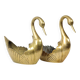 Pair of Brass Swans Jardinières Flowerpot Vintage 31cm