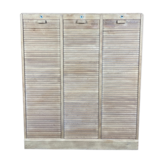 Triple notary cabinet solid oak aero erased