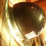 Pair of metal and plexiglass wall lights