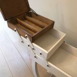 Worker, sewing box