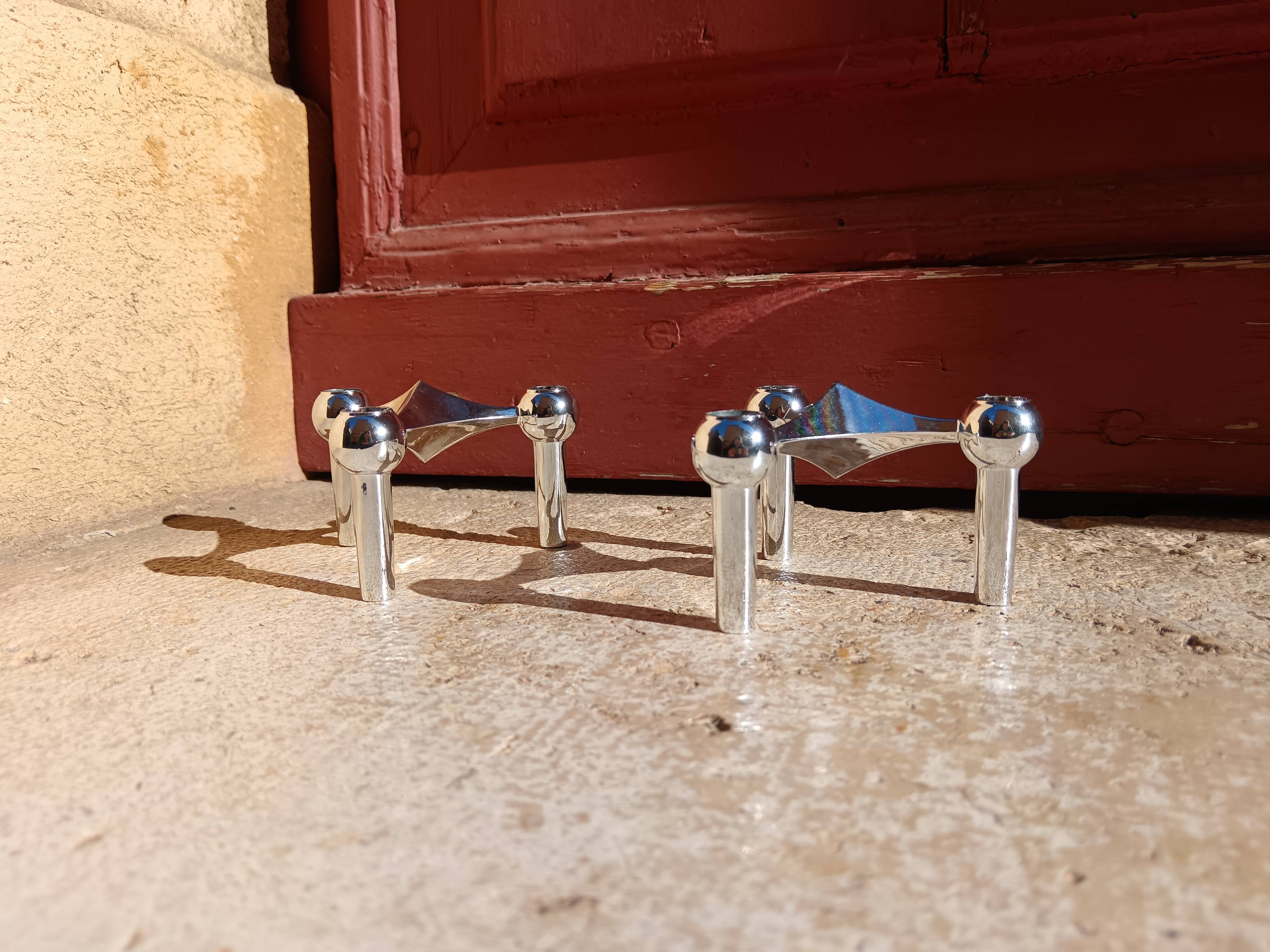 Modular candle holders Stoff Nagel
