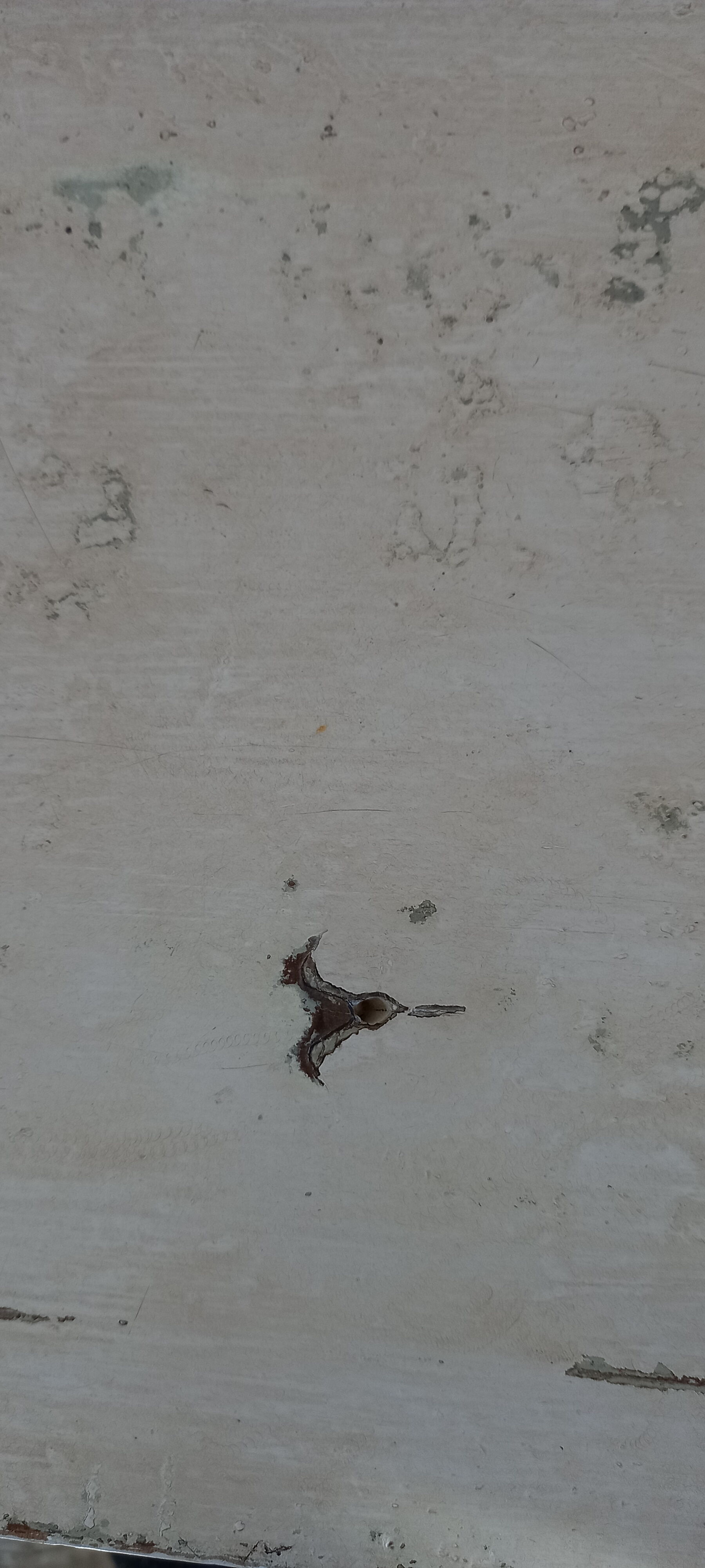 Patinated fir console