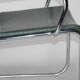 Vintage chrome and blue gray leather chair verkstads model motala 1950 sweden