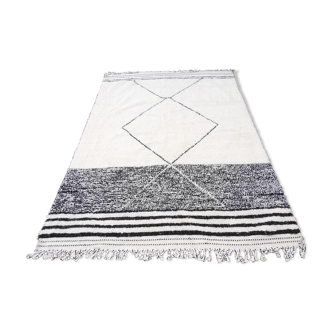 Tapis berbere Beni Ouarain neuf en laine fait main 215x280 cm