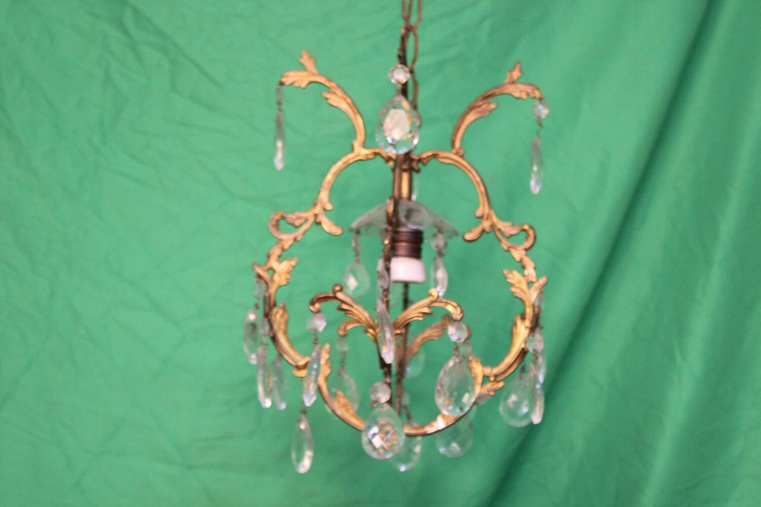 Louis XV style gilt bronze chandelier C.1900 France