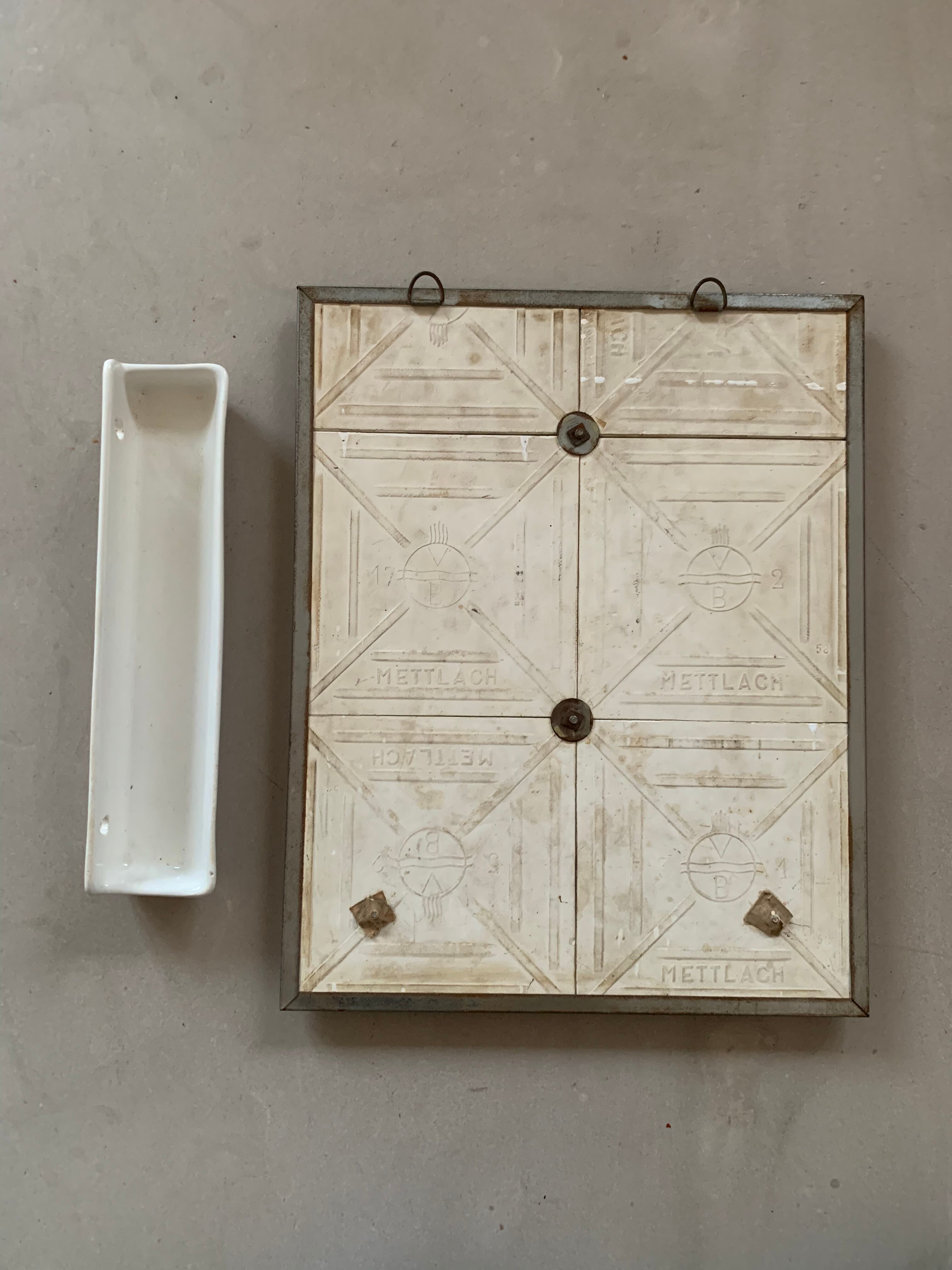 Barber mirror old tiles