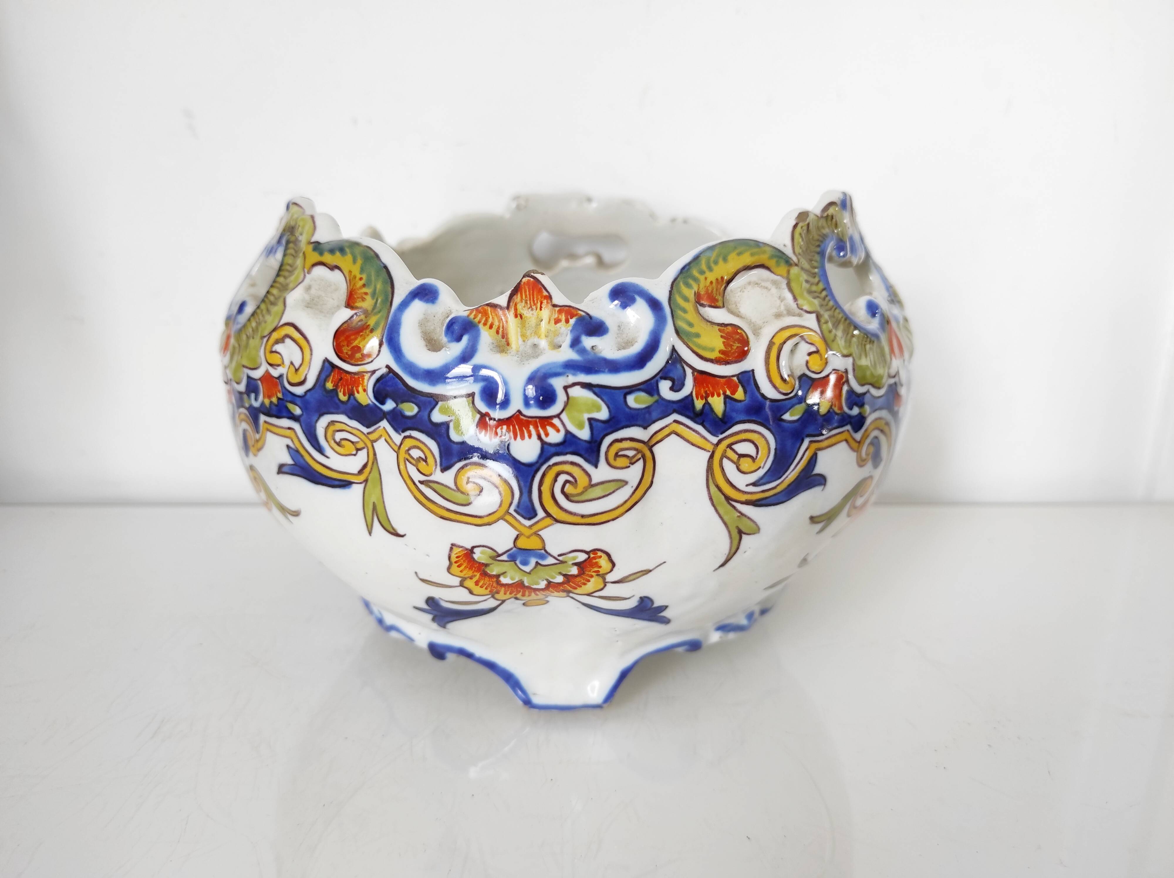 Rouen earthenware pot