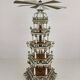19th century handmade Christmas pyramid – rare and beautiful German folk art piece