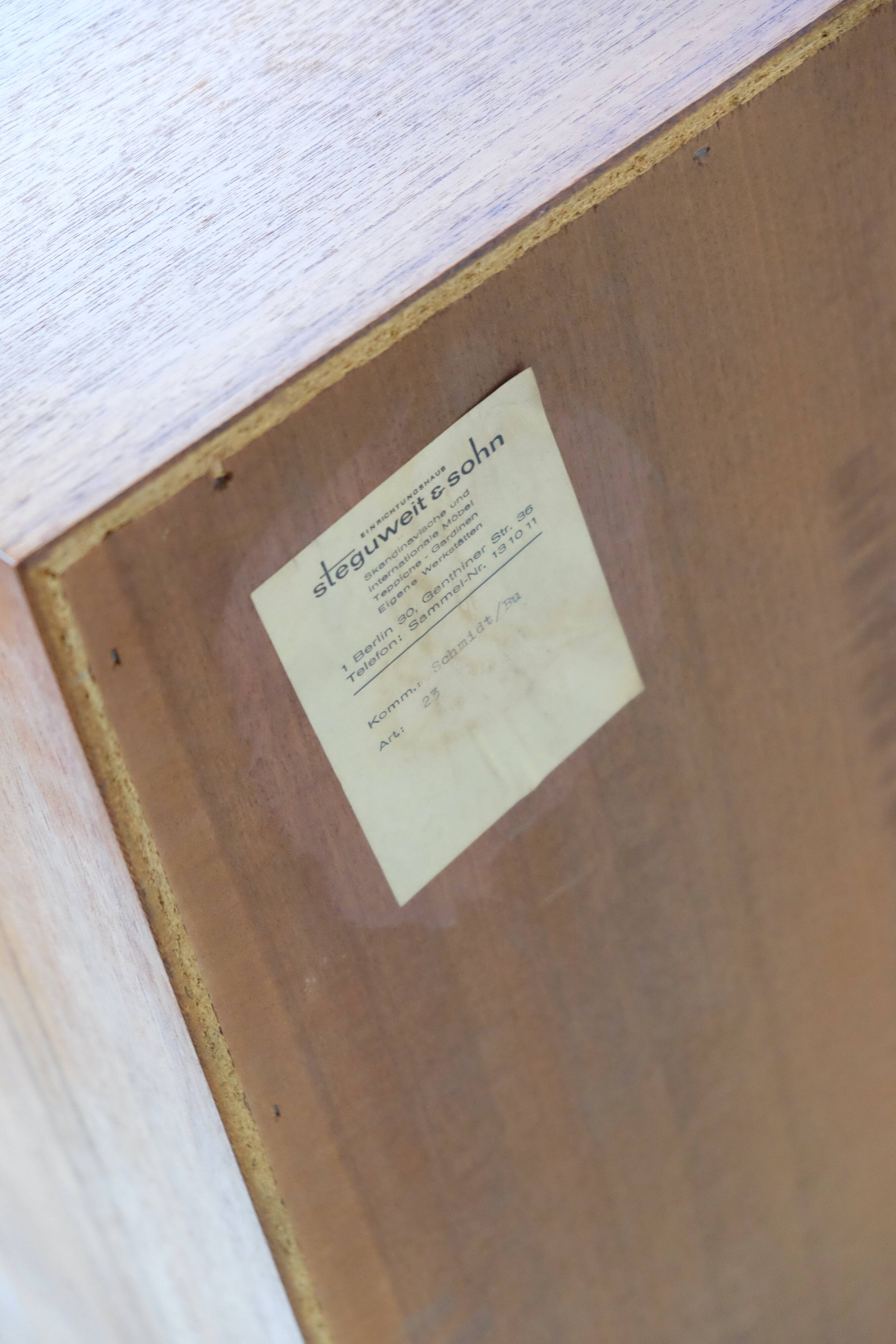 Midcentury teak sideboard vitrine lowboard 60er vintage 70er 60s