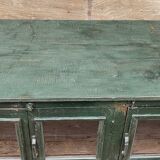 Ancien buffet vitré en teck birman