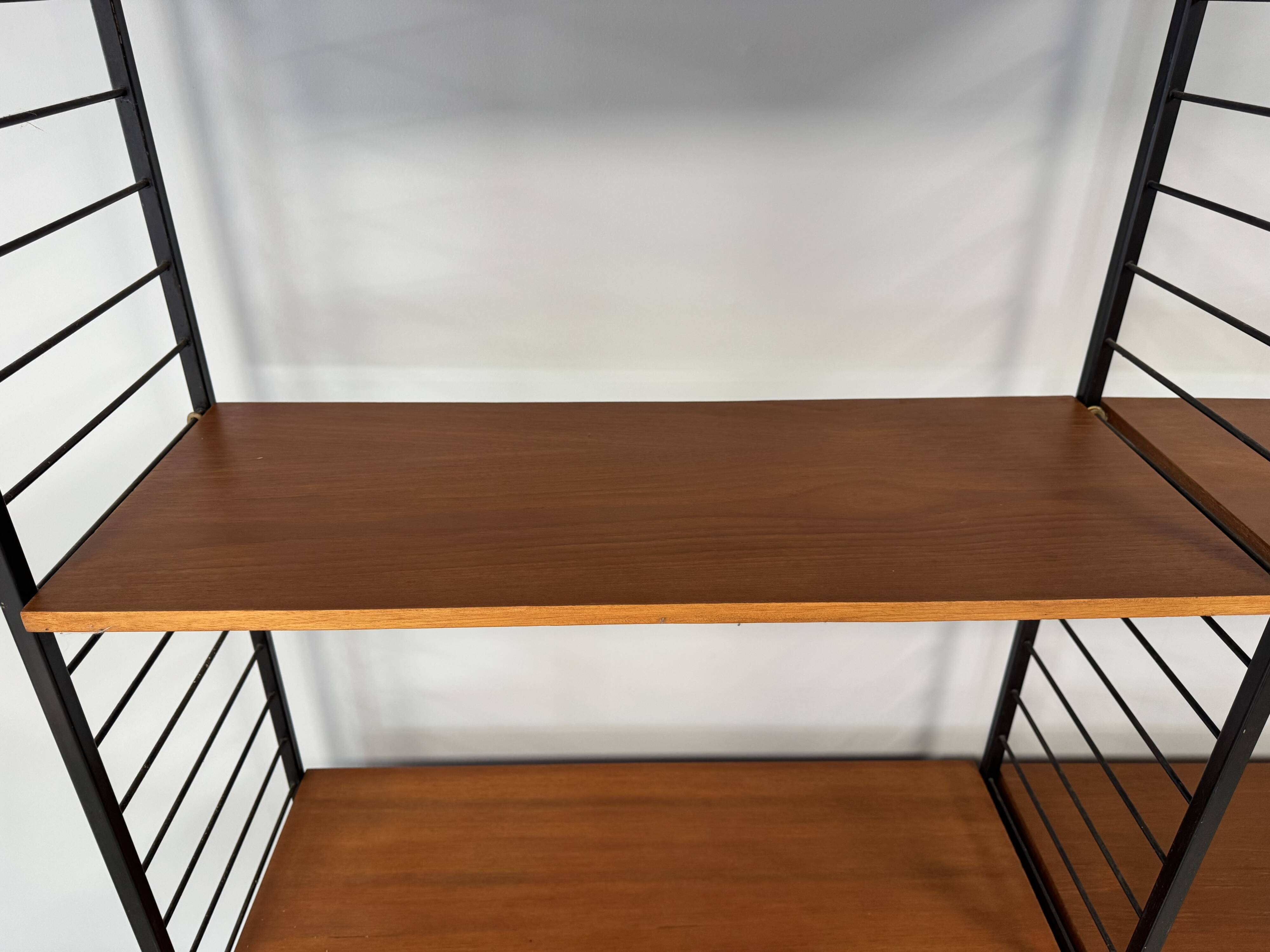 Mid-century "Ladderax" wall system produced by Staples.