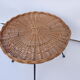 Vintage wicker rattan coffee table