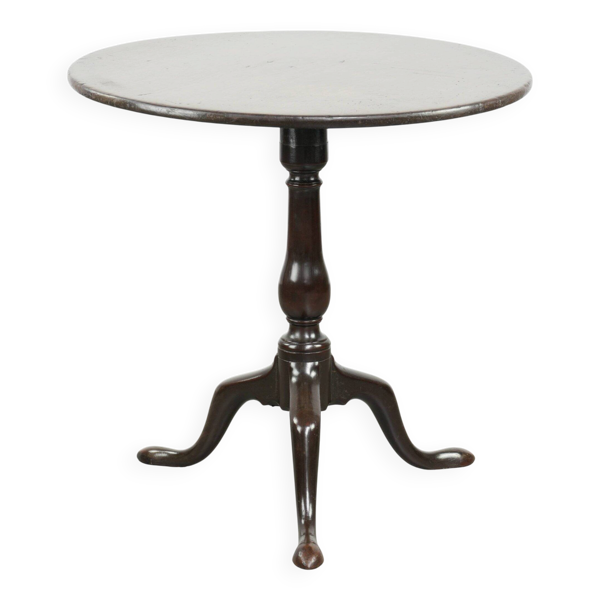 Table antique anglaise à plateau basculant pratique du XVIIIe siècle