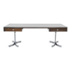 Trau Arredamenti Metallici S.P.A. large desk in rosewood Italy 1960