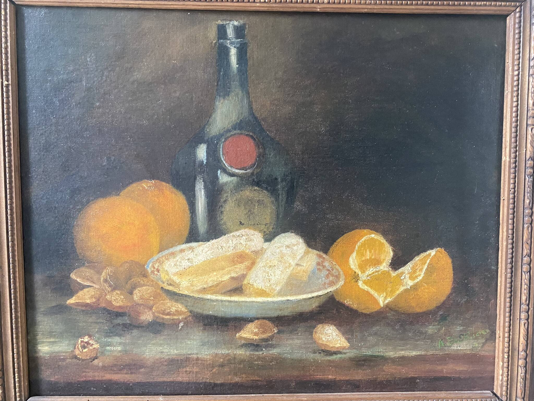 Nature morte aux fruits de la fin du XIXème siècle