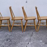 Scandinavian chairs Pinnstol ZPM Radomsko 1950