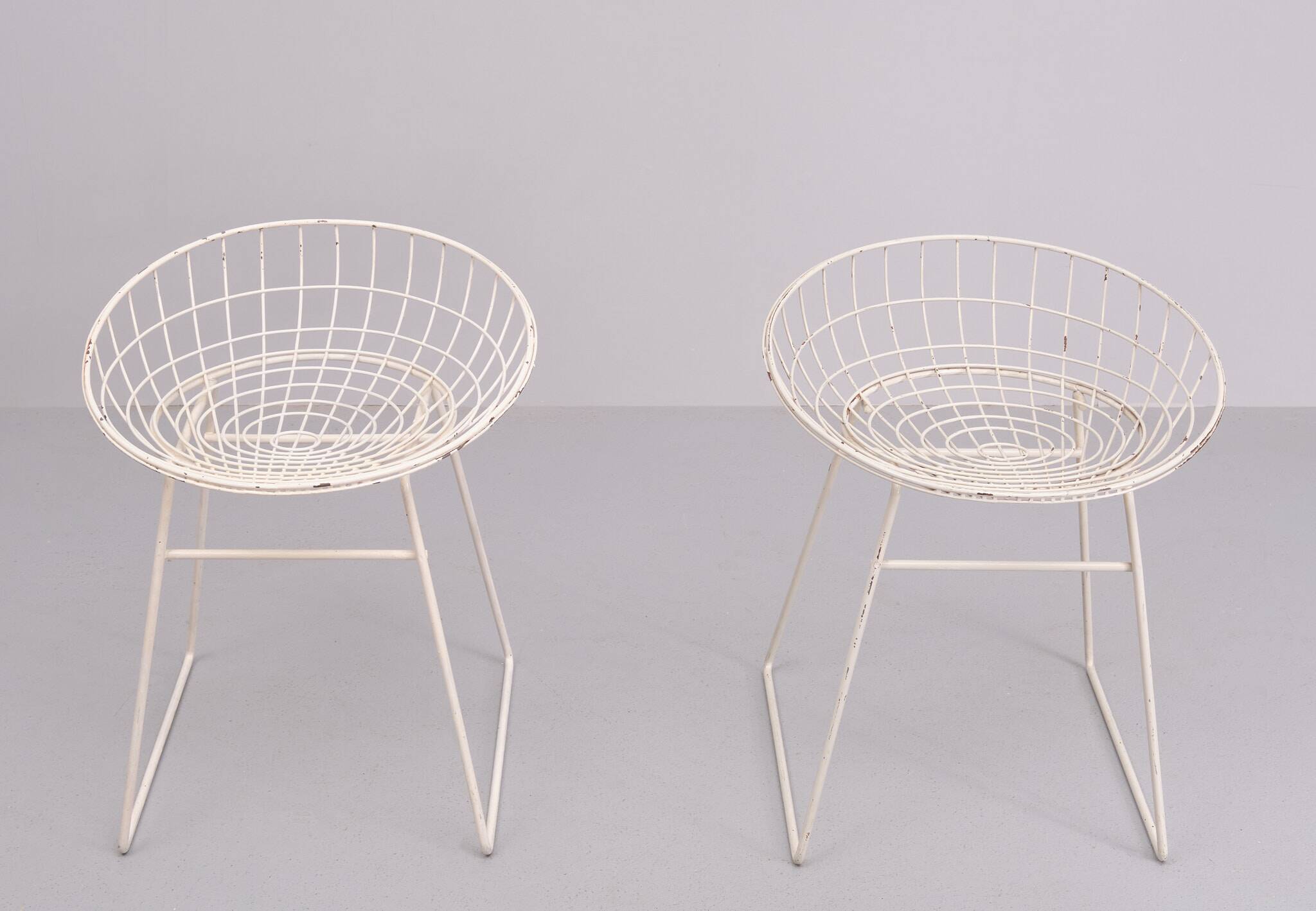 Pastoe KM05 wire stool Cees Braakman 1950s Holland