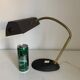 Vintage 1960s Aluminor banker lamp, black and gold, desk - 45cm