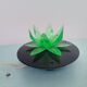 Green Water Lily Lotus Flower Night Light Lamp, Eastern Europe
