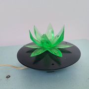 Lampe de nuit fleur de lotus nénuphar vert, Europe de l'Est