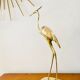 Vintage brass heron