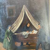 Ex-voto on wood, 20th century