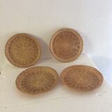 Set of four under plates