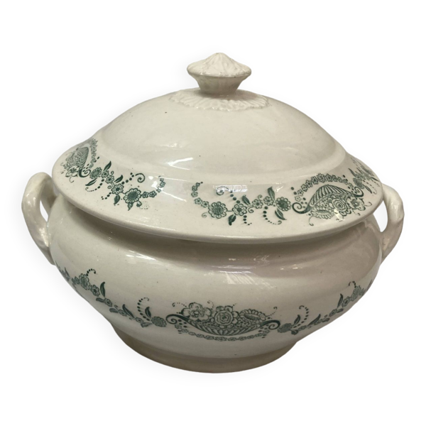 Soupière en faïence givors modele ginette 1920