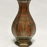 Vase en bronze émaillé