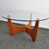 Table à café teak Veneer 1960