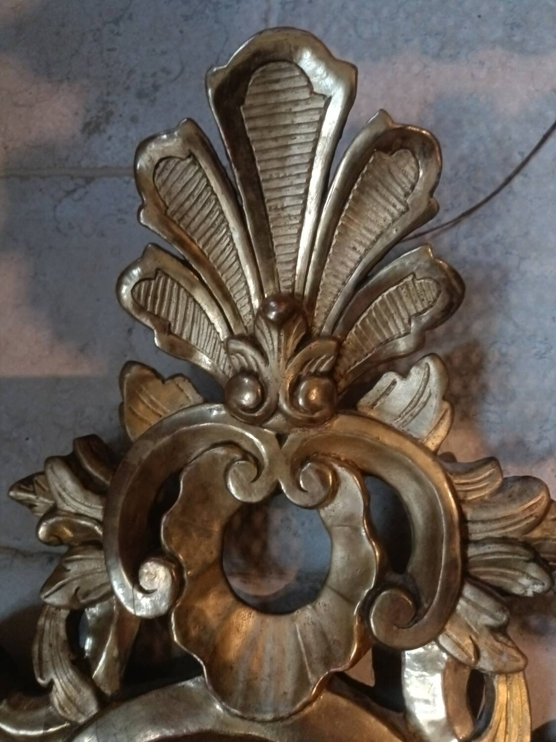 Pair of Italian gilded wood mirrors