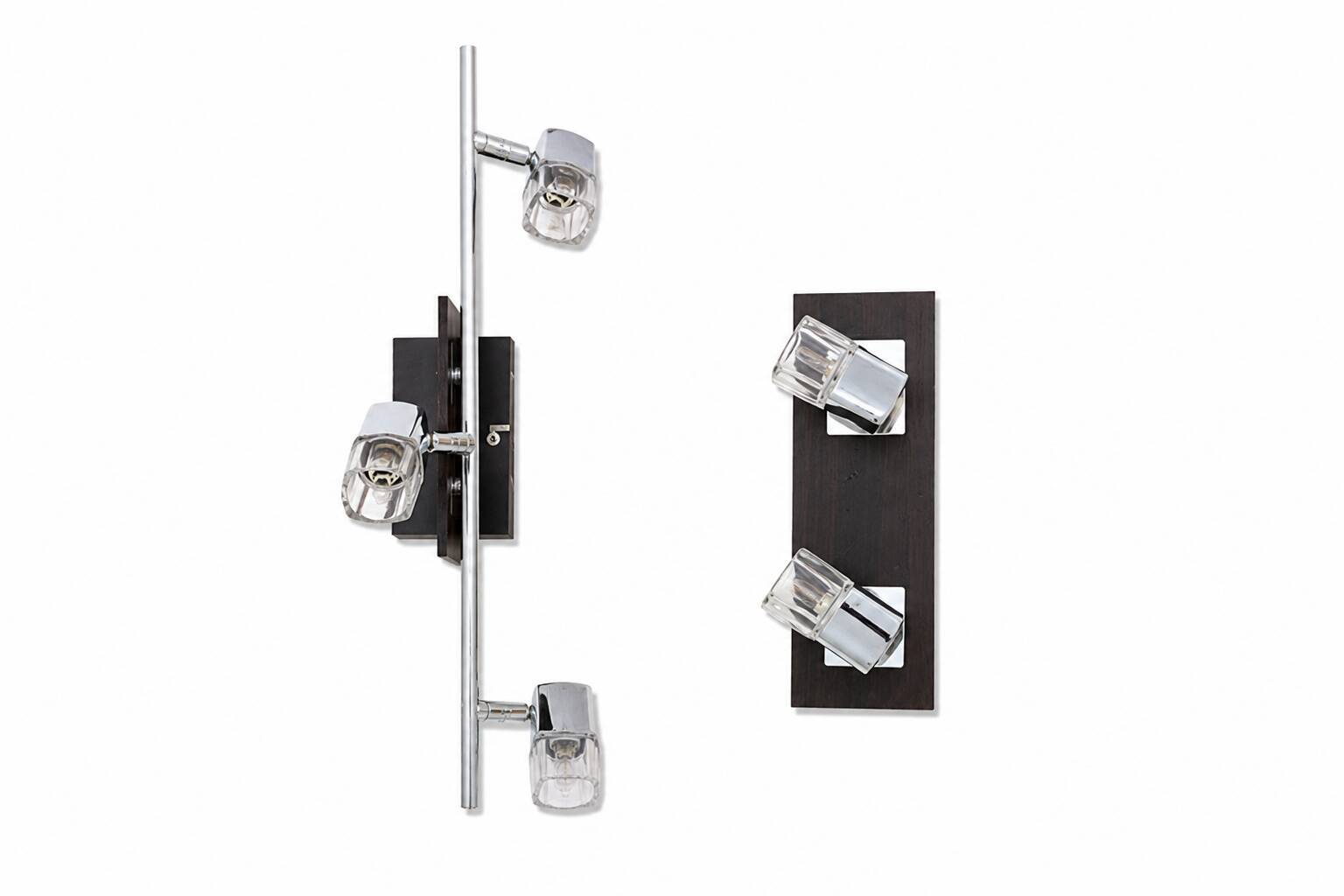 Spotlight island fixture set – wall light with 2 spots + bar with 3 spots