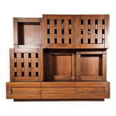 Buffet made of solid walnut wood by Ferdinando Meccani, 1969
