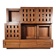 Buffet made of solid walnut wood by Ferdinando Meccani, 1969