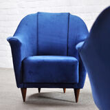 Mid-Century Italian Armchairs by Ico Parisi for Ariberto Colombo, 1950s, Set of 2