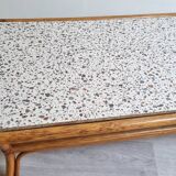 Large rattan coffee table