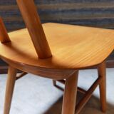 Set of 5 all-wood chairs published by Ton 1960