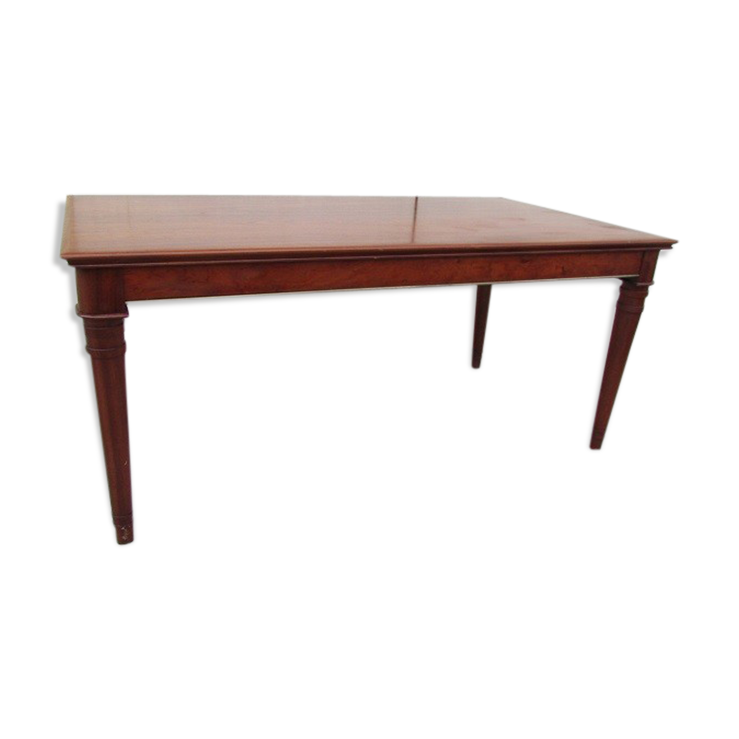 Rectangular table in mahogany with 2 leaves