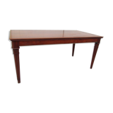Rectangular table in mahogany with 2 leaves