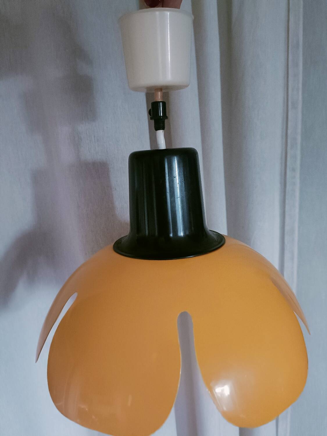 Vintage yellow flower chandelier