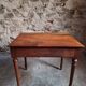 Antique oak writing table with drawer, French side table, console, solid oak desk, circa 1930–1950.