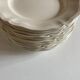Set of 12 ivory plates with Sarreguemines
