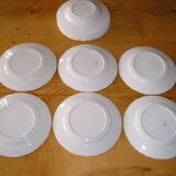 Service d'assiettes en faience pour 6 personnes : 12 pièces