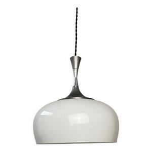 Ancienne suspension cloche en opaline